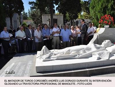 HOMENAJE  A  “MANOLETE” EN CORDOBA