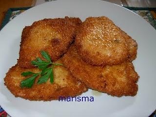 filetes de cinta de lomo empanados