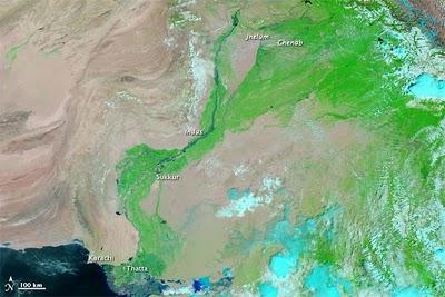 Inundaciones en Pakistán: El antes y el después a vista de satélite
