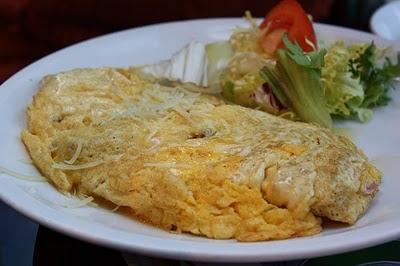 Tortilla francesa con champiñones