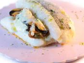 Merluza horno mejillones