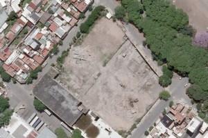 Vista aérea de la manzana donde se erigirá la nueva sede bancaria  Foto: Gentileza Banco Ciudad / LaNaciOnline