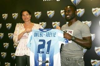 The ghanian Quincy Owusu-Abeyie has become Málaga CF seventh new incorporation