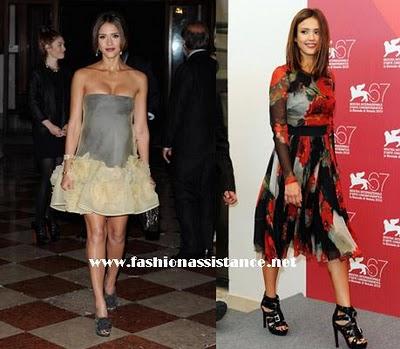 Los looks de Jessica Alba en el Festival de Venecia 2010