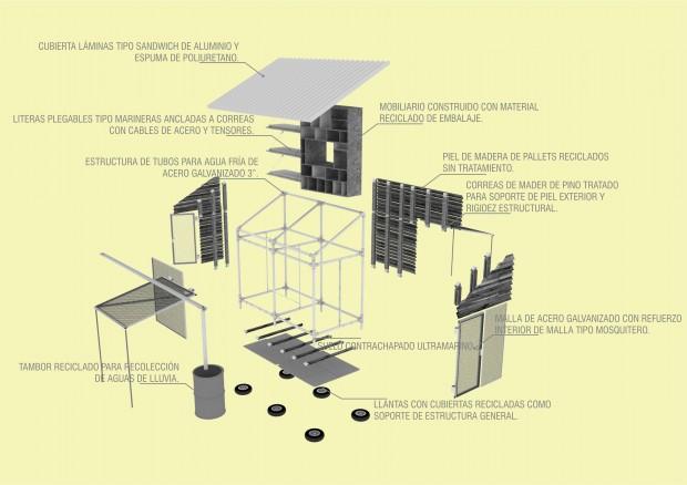 Hábitat Mimético: vivienda de emergencia