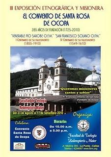 EXPOSICIÓN ETNOGRÁFICA Y MISIONERA DEL CONVENTO DE OCOPA