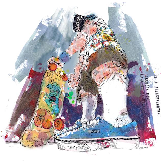 Zapatilustrada #1 x Vans ERA Blue