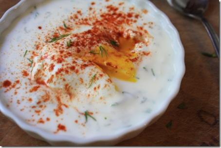 poached egg yogurt