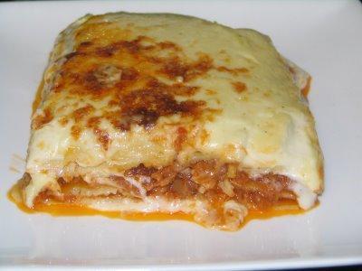 Lasaña fácil de atún en lata