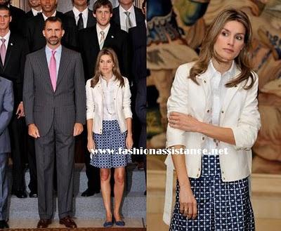 Dña. Letizia, de nuevo con bailarinas, prosigue con su agenda oficial en Zarzuela