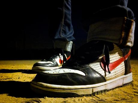 Homeboy DJ alunizó con unas Nike Dunk Hi x NIKEiD