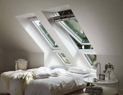 Inspírate dormitorios en buhardillas