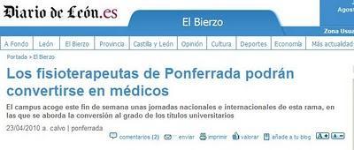 Tiempos de confusión (2): de fisioterapeuta a médico