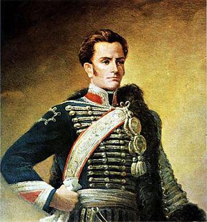 Posthumous portrait of chilean General José Mi...