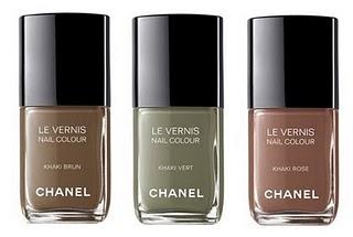 Esmaltes de uñas Les Khakis de Chanel