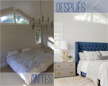 Antes&Después: dormitorio en azul