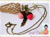 Collar bellotas crochet