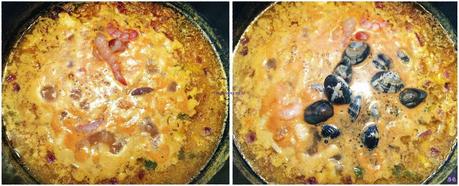 FIDEOS CON ALMEJAS, RAPE Y GAMBAS. ¡RIQUÍSIMO!