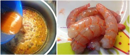 FIDEOS CON ALMEJAS, RAPE Y GAMBAS. ¡RIQUÍSIMO!