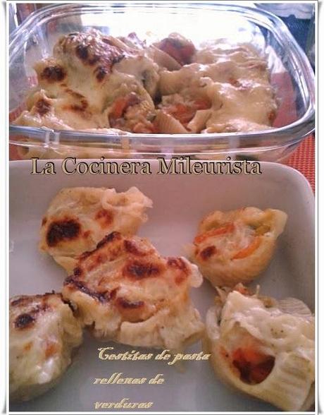 Cestitas de pasta rellenas de verduras