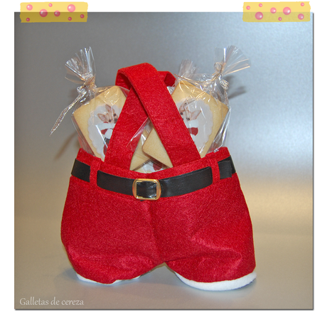 Galletas decoradas con papel de azúcar: mis chihuahuas-Papa Noel