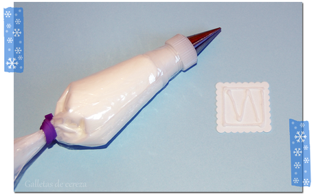 Galletas decoradas con papel de azúcar: conejitos de invierno