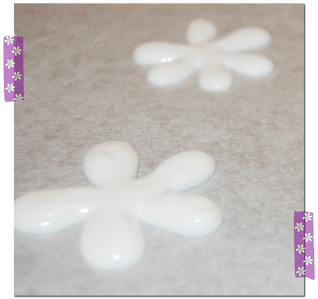 Glaseado sobrante: margaritas