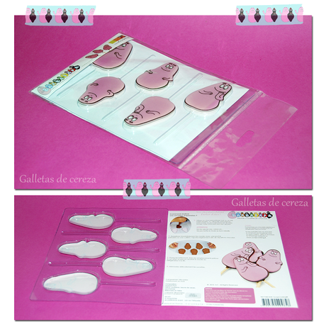 Piruletas de chocolate Barbapapa