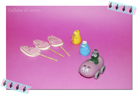 Piruletas de chocolate Barbapapa