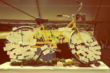 Bicycle themed wedding