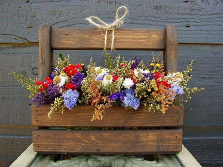 Decorar bodas con flores secas