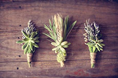 Decorar bodas con flores secas