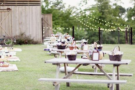 A picnic themed wedding