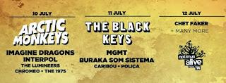 Optimus Alive 2014: Arctic Monkeys, The Black Keys, Bastille, Imagine Dragons, Interpol, MGMT...