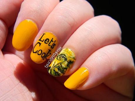 Uñas decoradas con Breaking Bad