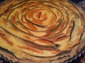 Tarta flor zuchinnis calabazas