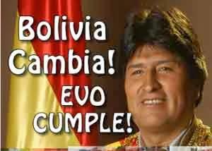 Bolivia Cambia, Evo Cumple