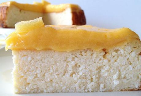 Tarta de requesón y crema de limón (lemon curd) tartas delikatissen tartas de queso tarta quesada tradicional Tarta de requesón y crema de limón (lemon curd) receta requesón postres requesón limon postres delikatissen lemon curd receta fácil cheesecake