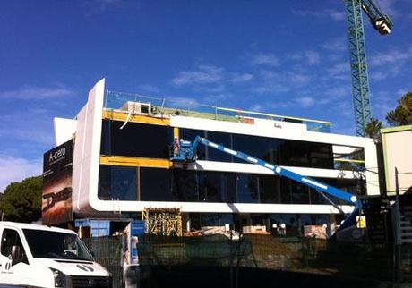 Nuevas imágenes de obra de la vivienda diseñada por A-cero en Barcelona