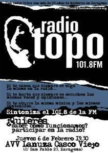 Presentación de Radio Topo.