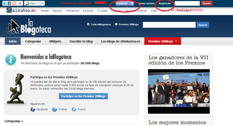 ¿Me apoyas con tu voto? Concurso 20blogs de La Blogoteca