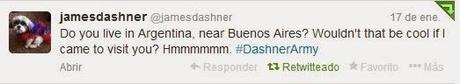¿James Dashner en la Argentina?
