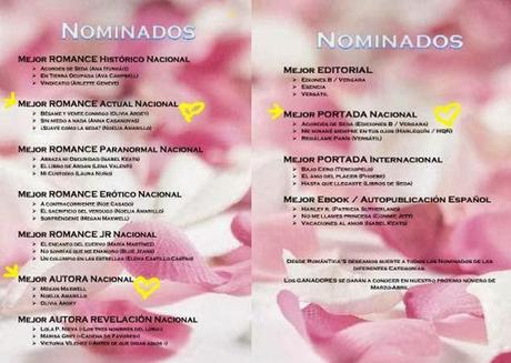 Nominada en tres categorías a los Premios Rosas