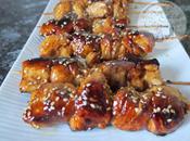 Brochetas pollo yakitori