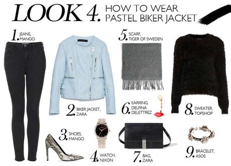 HOW TO WEAR: PASTEL BIKER JACKET