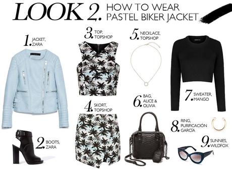 HOW TO WEAR: PASTEL BIKER JACKET