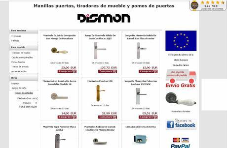 Elije bien los accesorios. Dismon, tiradores y pomos para puertas