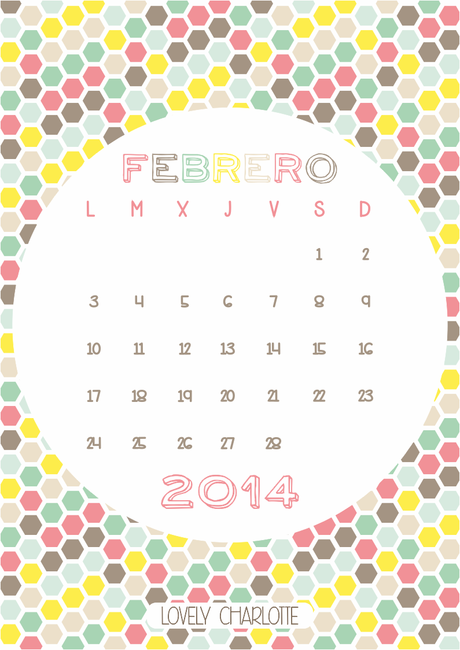 Calendarios imprimibles para Febrero 2014 Calendarios imprimibles para Febrero 2014