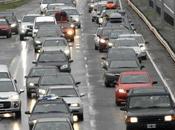 Recambio turístico: éxodo mucho tránsito ruta