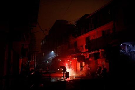 Happy Chinese New Year ! – the year of the horse - A man sets off fireworks as residents celebrate the start of the Chinese New Year in Shanghai